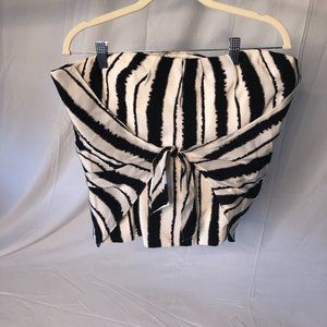 White House Black Market Zebra Tube Top